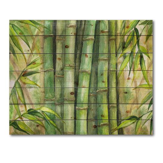 Designart - Bright Green Bamboo Stems